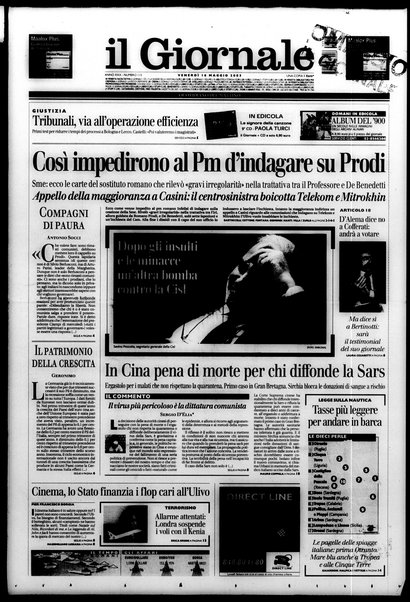 Il giornale : quotidiano del mattino